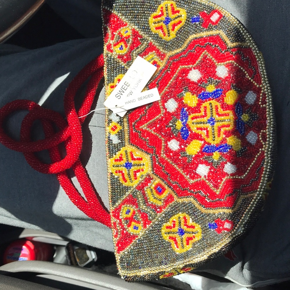 Hand beaded bag